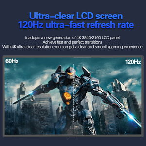 Monitor para juegos con pantalla LCD de 27 pulgadas, 120Hz, 16:9, KVM, PBP, IPS, ordenador, ordenador, interfaz 4K HDMI, compatible con personalización OEM/ODM - Product Image 5