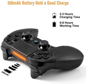 Sensor de aceleración 3D Panel táctil de vibración de motor doble para PS4 para PS3 PC-Joystick de alto rendimiento y controlador de juegos - Product Image 2