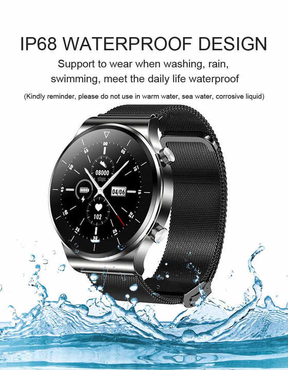 Reloj inteligente completamente táctil e15 ak76 dt93, cronógrafo más vendido, tefiti, pantalla grande, redondo, Delgado, nederland magnético, TM01 2021, 2,0
