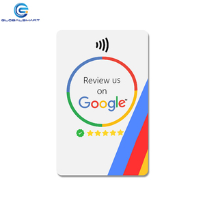 Individuelle nfc google geschäfts-Überprüfungskarte programmierbarer QR-Code für soziale Medien Facebook Instagram Whatsapp LinkedIn