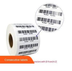 Kunden spezifische wasserdichte variable Daten Druck kleber Aufkleber Aufeinander folgende Seriennummer QR-Code Barcode auf Papiere ti ketten