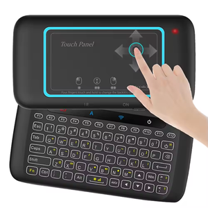 Genuino H20 Touchpad Teclado retroiluminado IR Aprendizaje Air Mouse Control remoto Mini teclado - Product Image 1