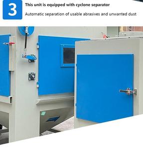 Sabbiatrice robotizzata di carico/scarico per pentole in alluminio 14 stazioni rotative indipendenti sabbiatrice per giradischi - Product Image 5