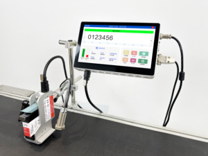 TIJ Tinten strahl drucker Thermisches Ablaufdatum Chargen code Drucker Codier maschine für Karton flaschen Papier Kunststoff glas