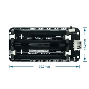 Escudo de batería de litio Dual 18650 V8 5V 2.2A 3V 1A Módulo de carga ESP8266 ESP32 Banco de energía móvil Micro USB Arduino ICs Producto