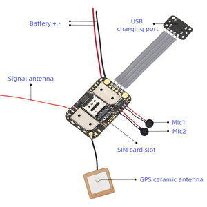 4G ZX905迷你全球定位系统跟踪器模块LTE CAT1个人用PCBA芯片宠物猫狗汽车车辆防丢失报警跟踪装置 - Product Image 5