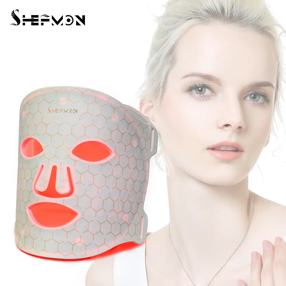 Shefmon Beauty Spa Behandeling 7 Kleuren Masker Led Rood Licht Therapie Gezicht Gezichtsmasker