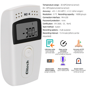 RC-4 Data <strong>Logger</strong> Mini USB Digital <strong>Temperature</strong> and Humidity Recorder Built-in NTC Sensor with External <strong>Temperature</strong> Sensor - Product Image 3