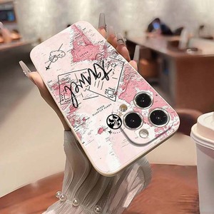 世界地図印刷ストレートエッジシリコーンTPU携帯電話カバーケースIphone 7 8 X Xr Xs 11 12 13 14 15 16 Pro Max Plus - Product Image 6