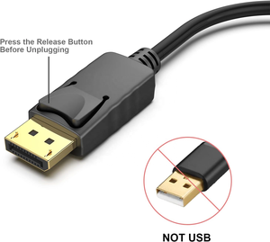 Adaptador Moread DisplayPort (DP) a HDMI, puerto de pantalla unidireccional chapado en oro Convertidor de pantalla de PC a HDMI (macho a hembra) - Product Image 4