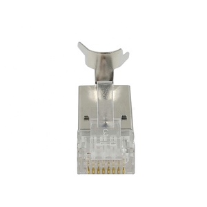Kexint ขั้วต่อ8P8C RJ45 UTP ชุบทอง Cat6A/Cat7 FTP EZ สำหรับสายเคเบิลโทรศัพท์และการใช้งาน STP - Product Image 5