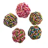 Pet Rope Dogs Ball cottons Chews Toy Play Chuckit Puppy Braided Bone Knot