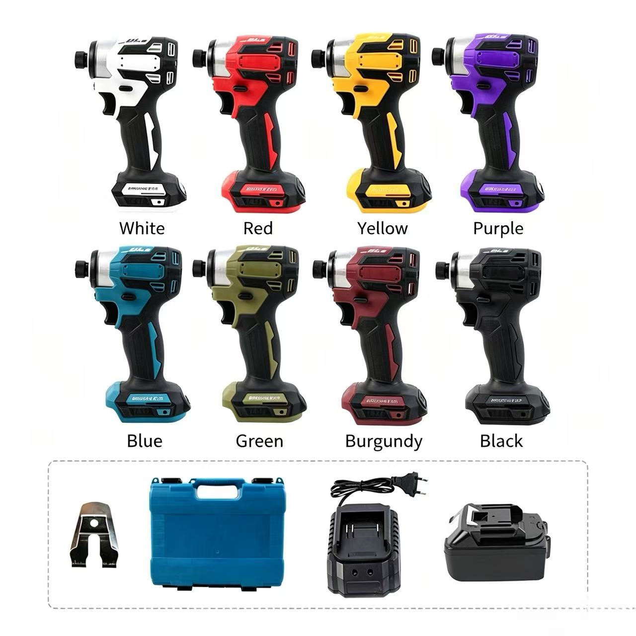 One electric and one plastic box set-8 colors optional