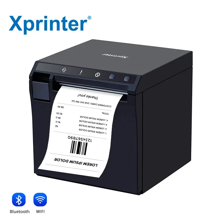 Xprinter XP-R330H Alta Velocidade de Impressão 300 mm/s 80mm Impressora Pos Impressora Térmica WIFI BT Serial USB Cubic Desktop Impressoras