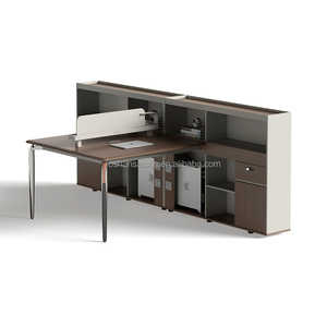 Escritorio de ordenador rectangular, mesa de personal, mesa de oficina para 4 personas, escritorio de estación de trabajo, muebles de oficina - Product Image 3
