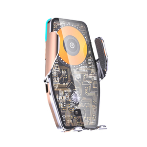 2024 <span class=keywords><strong>Sensor</strong></span> automático inteligente que aperta o iPhone do carregador do carro do respiradouro de ar 12 15W rápido carregamento do telefone titular 2A 5W atual/10W poder