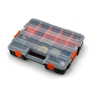 15 Fach Interlocking Kunststoff Werkzeug <span class=keywords><strong>Organizer</strong></span> Box Schraube Nagel Kleinteil Aufbewahrung koffer mit Trennwänden - Product Image 2