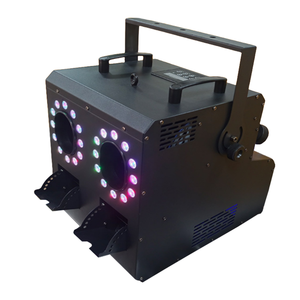工厂价格热卖RGBW DMX泡泡机，带发光二极管光源2轮吸烟效果IP65，用于商业婚礼 - Product Image 1