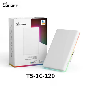 SONOFF T5-1C-120 1CH Wi-Fi akıllı anahtar 120 tipi dokunmatik duvar paneli ile çalışmak EWeLink Alexa Google Siri Alice - Product Image 1