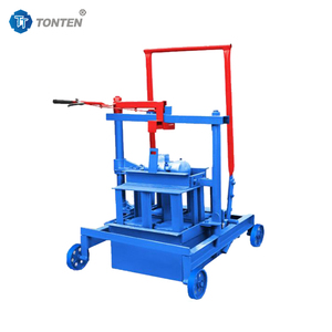 Grundpreis Lonta Qmr2-45 tragbare Mini Mobile Manuelle Verriegelung Hohl fertiger Zement Beton Ziegel Block Herstellung Maschine