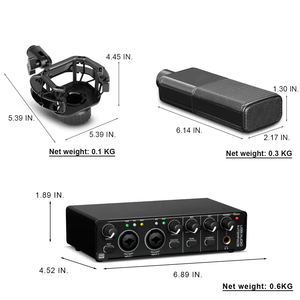 MD22サウンドカードオーディオインターフェースUSB外部ライブ機能マイクサウンドカード - Product Image 6