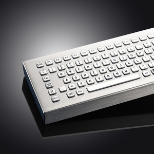 Teclado de escritorio industrial IP65 de 89 teclas a prueba de vandalismo con trackball integrado y teclas de función - Product Image 2