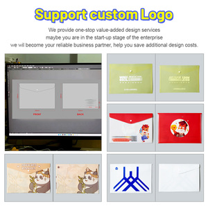 Túi đựng tài liệu PP in tùy chỉnh ASP, chống thấm nước, họa tiết hình học, có nút đóng, dùng cho trường học và văn phòng - Product Image 6