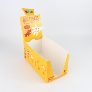 Custom <strong>Designed</strong> Printing Waterproof Airlock Cardboard Counter <strong>Display</strong> Paper <strong>Box</strong> <strong>Plain</strong> Yellow - Product Image 1
