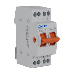 63A 2P DC modüler Din ray monte çift güç dönüşüm izolasyon anahtarı manuel Transfer anahtarı 1-0-2 geçiş anahtarı - Product Image 4