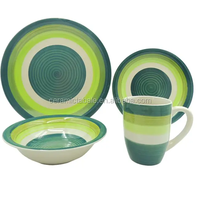 Turco ceramica bistro di stoviglie 16pcs melamina ristorante set vajilla de da tavola in ceramica set