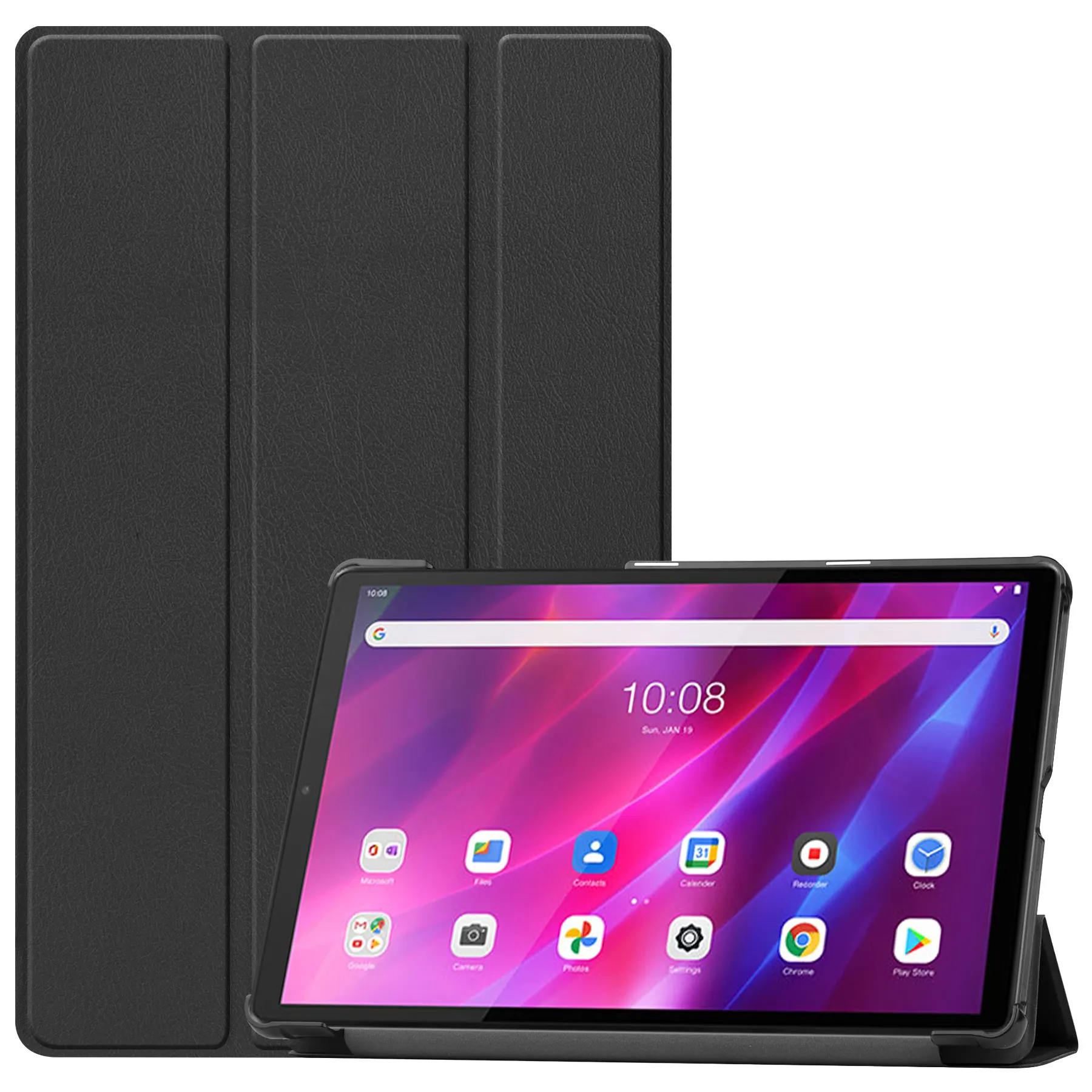 CYKE 2021 Trifold Tablette Flip Étui Housse Couleur Multiple Pour Lenovo Qitian K10 TB-X6C6F TB-X6C6X TB-X6C6NBF 10.3 Pouces