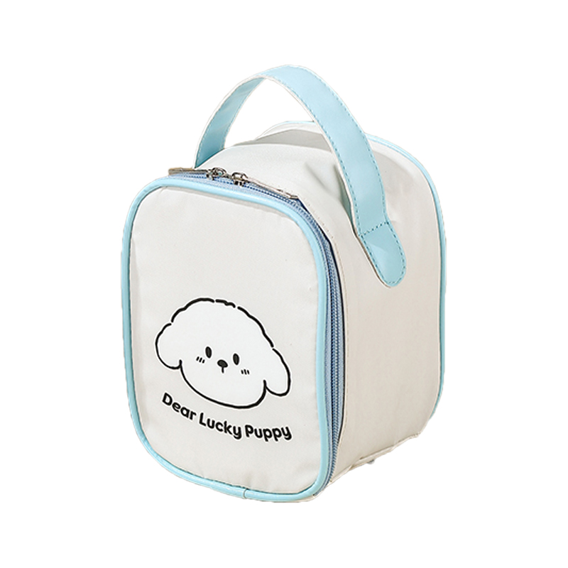 blue+puppy sticker-insulated bag