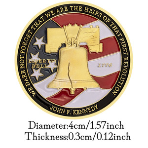 USn镀金硬币联合我们站自由钟图案收藏纪念币 - Product Image 3