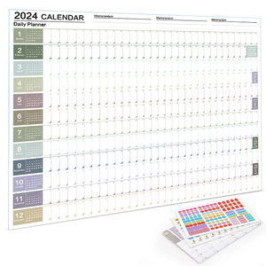 Factory Custom Simple Daily Schedule Planner Sheet to Do <strong>List</strong> Hanging Yearly Weekly Annual Calendar Planner Organizer Office - Product Image 5