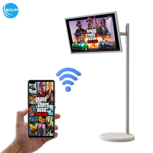 2732インチプロジェクションスクリーンポータブルタッチスクリーン360度回転Led Wifi Androidスマートテレビテレビモニター会議用 - Product Image 4