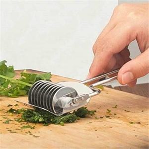 Pişirme aracı sarımsak kişniş kesici Gadget paslanmaz çelik soğan doğrayıcı dilimleme mutfak iyi bir yardımcı - Product Image 5