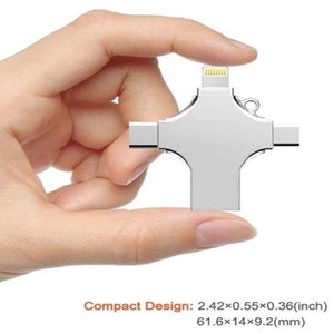 OEM徽标4合1 Usb 3.0闪存驱动器OTG笔式驱动器Pendrive 32Gb 64gb闪存磁盘128Gb 1 tb 2 tb u盘 - Product Image 3