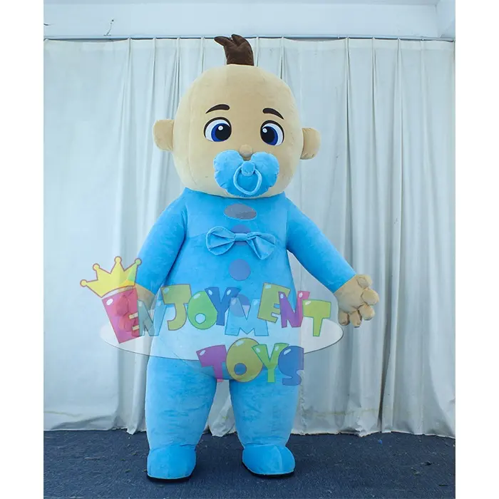 Genuss CE 2m/26m Aufblasbares rosa und blaues Baby maskottchen Cosplay Cartoon Kostüm für Werbung Halloween Karneval