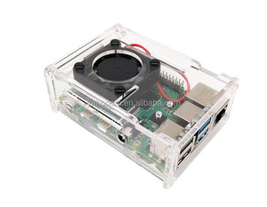 <strong>Raspberry</strong> <strong>Pi</strong> 4B Acrylic <strong>case</strong> with Cooling Fan Compatible with 3.5 Inch Screen and Camera - Product Image 4