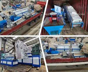 Atık plastikler için PP PE PS PVC hurda plastik granüller geri dönüşüm makinası işleme tesisi peletleme makinesi - Product Image 6
