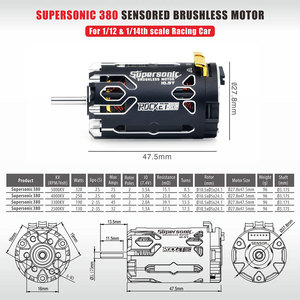 RCモデルパーツロケットRC380ブラシレスDCモーター8.5T 10.5T 13.5T 17.5T 2〜3S for Axial Timaya 1/12 1/14 on Road Buggy rc cars - Product Image 4
