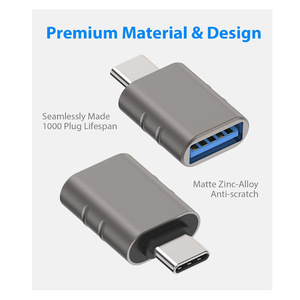 工厂批发定制徽标USB C到USB适配器Thunderbolt 3到USB 3.0适配器兼容 - Product Image 2