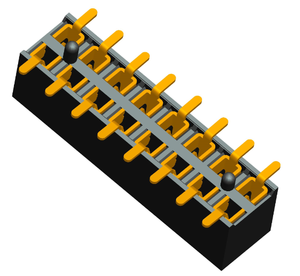 FPIC Custom PCB Board to Board Electrical Connectors 0.8mm to 2.54mm Pitch Smt 2 <strong>3</strong> 4 6 <strong>7</strong> 8 9 Pin Male Female <strong>Header</strong> - Product Image 2