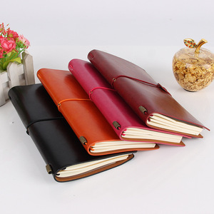 Stampa personalizzata B5 A6 copertina in morbida pelle rossa PU Notebook alla moda semplice a righe diario semplice regalo Planner per studenti - Product Image 3