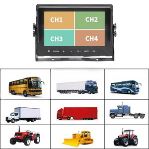 Nuevo Monitor LCD de 9 pulgadas, 4 canales, resistente al agua, camión, remolque, vehículo, Monitor de visión trasera para coche, sistema de Monitor de coche 1080P AHD - Product Image 5