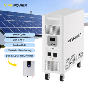 28kwh lityum pil istiflenebilir 6kw 5kw 4kw ızgara güç sistemi ile komple 11kw hibrid invertör güneş enerjisi sistemi kiti - Product Image 1