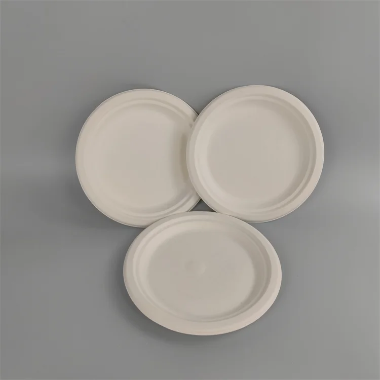 round bagasse plate