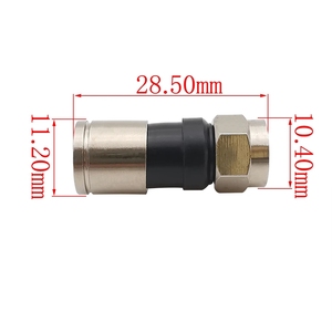 RG6 F tipi sıkıştırma uydurma yapış mühür fiş konnektörü gökyüzü uydu bakire kablo montaj değiştirilmesi için - Product Image 6