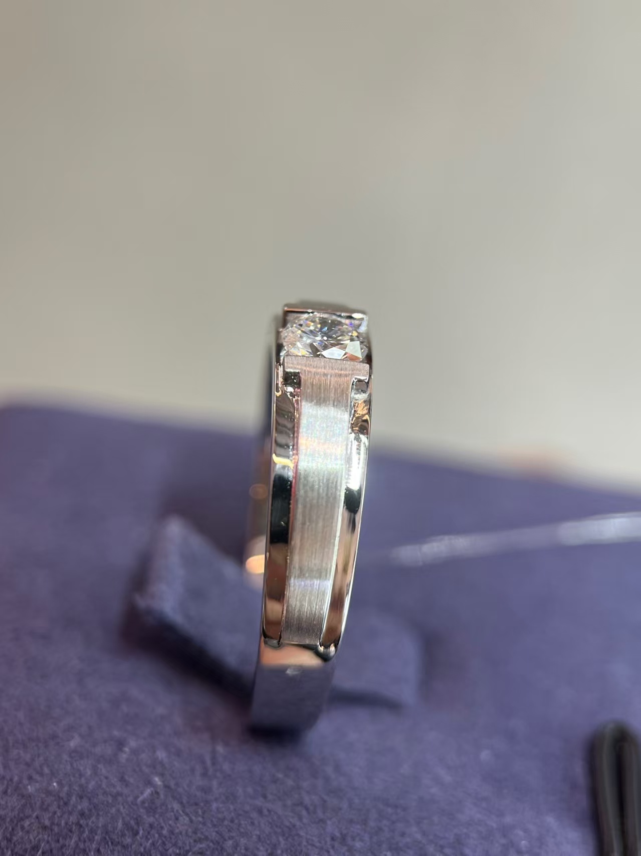 Bague en platine 21| 0,336 ct| 7,42 g