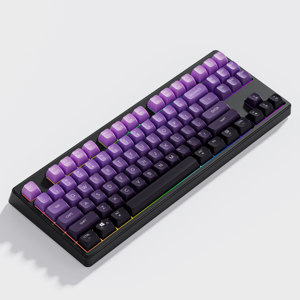 Teclado inalámbrico para juegos TKL Tenkeyless Gradient de 87 teclas ABS Keycaps con membrana para escritorio o computadora portátil - Product Image 6